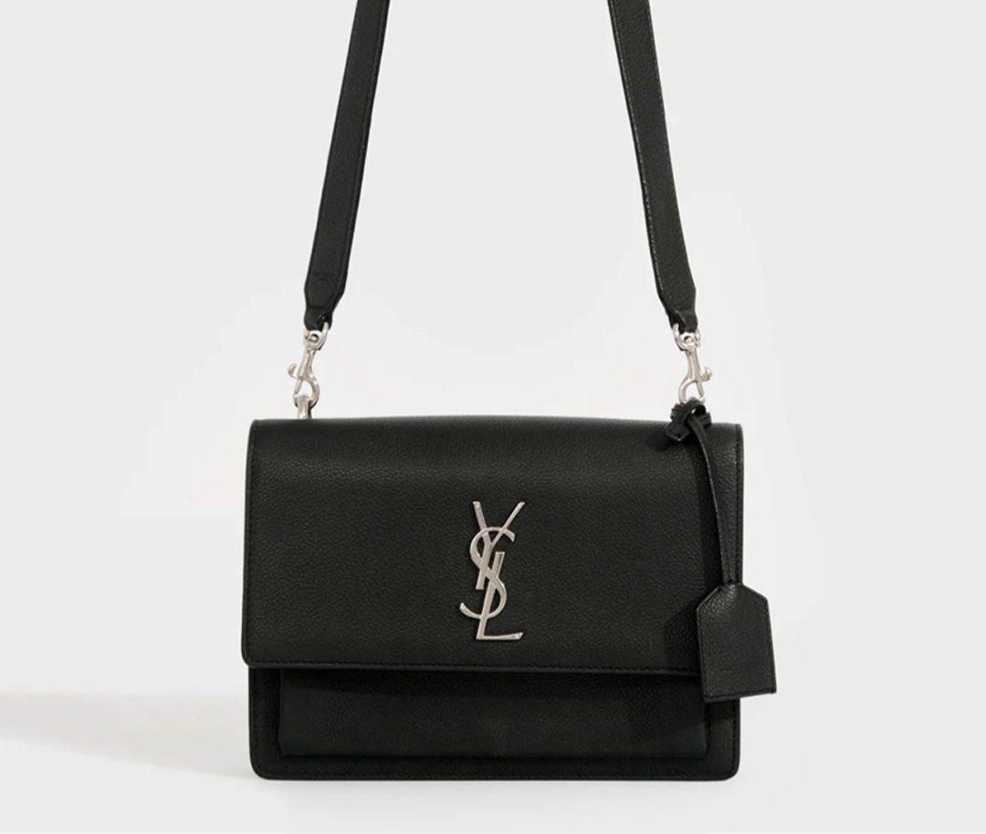 Ysl sunset grained leather new arrivals