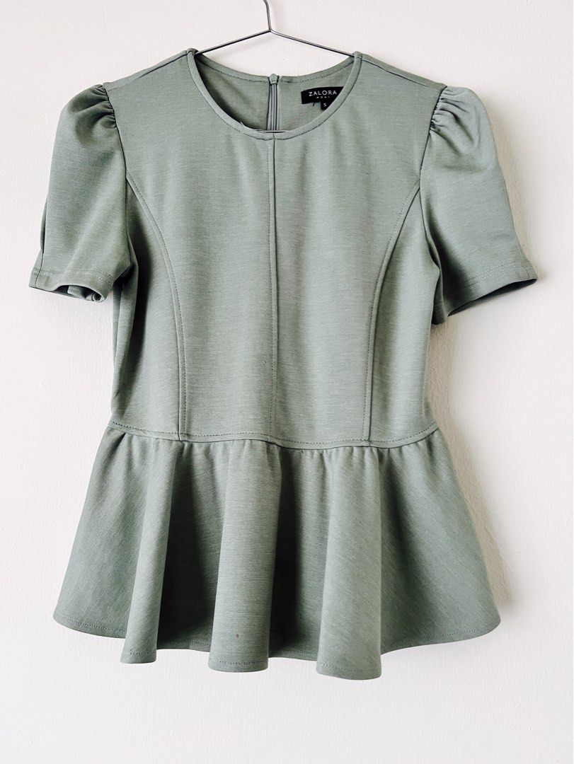 Zalora peplum top 2025