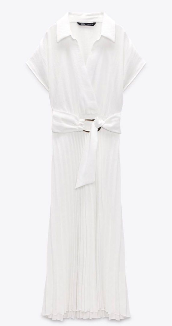 open lace back dress ZARA