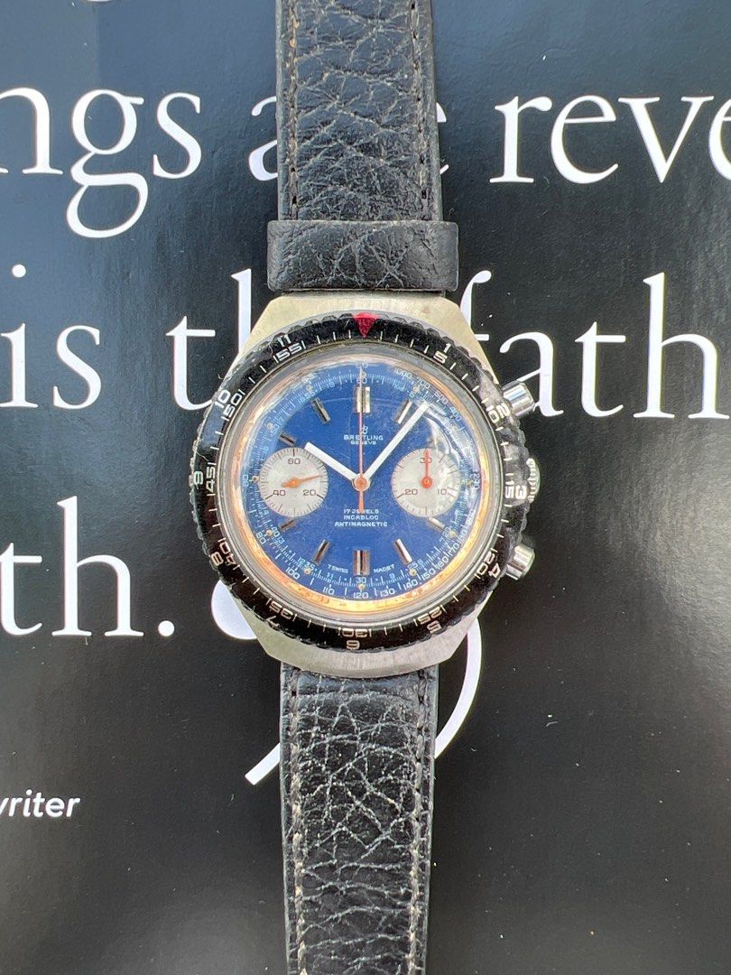 1973 Breitling Incabloc 17 Jewels Vintage Chronograph Antimagnetic