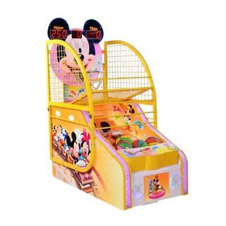 2 Player Coin Operated Arcade Kids Mickeys Basketball Machine