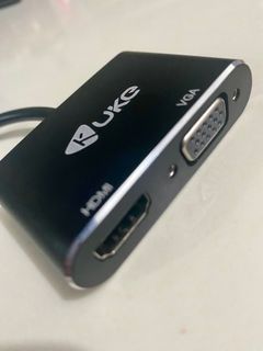 2IN1 USB 2.0/3.0 to VGA HDMI Adapter Converter
