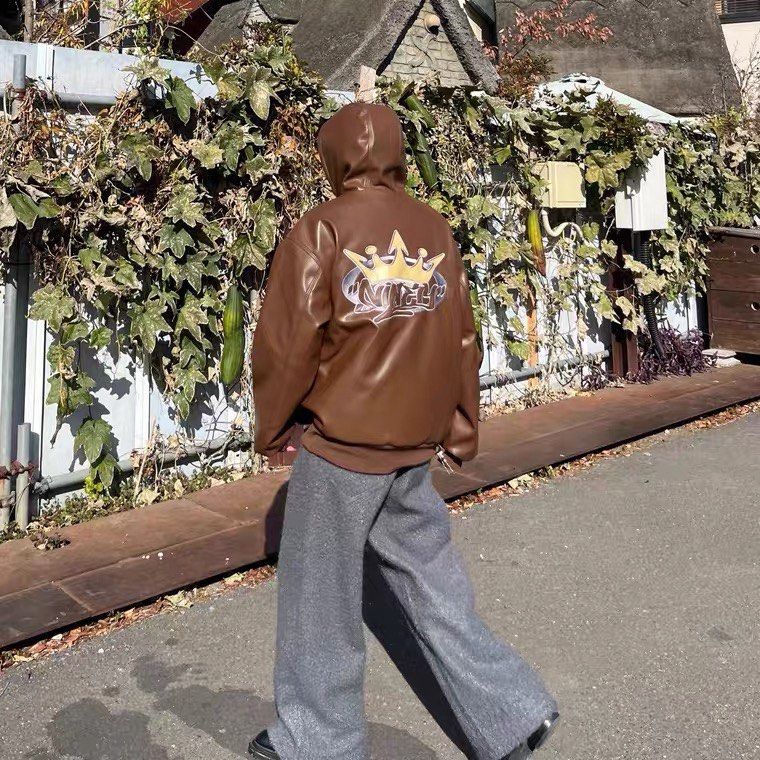 9090 King Logo レザージャケット Ninety-nine レザージャケット 9090 King Logo レザージャケット 9090