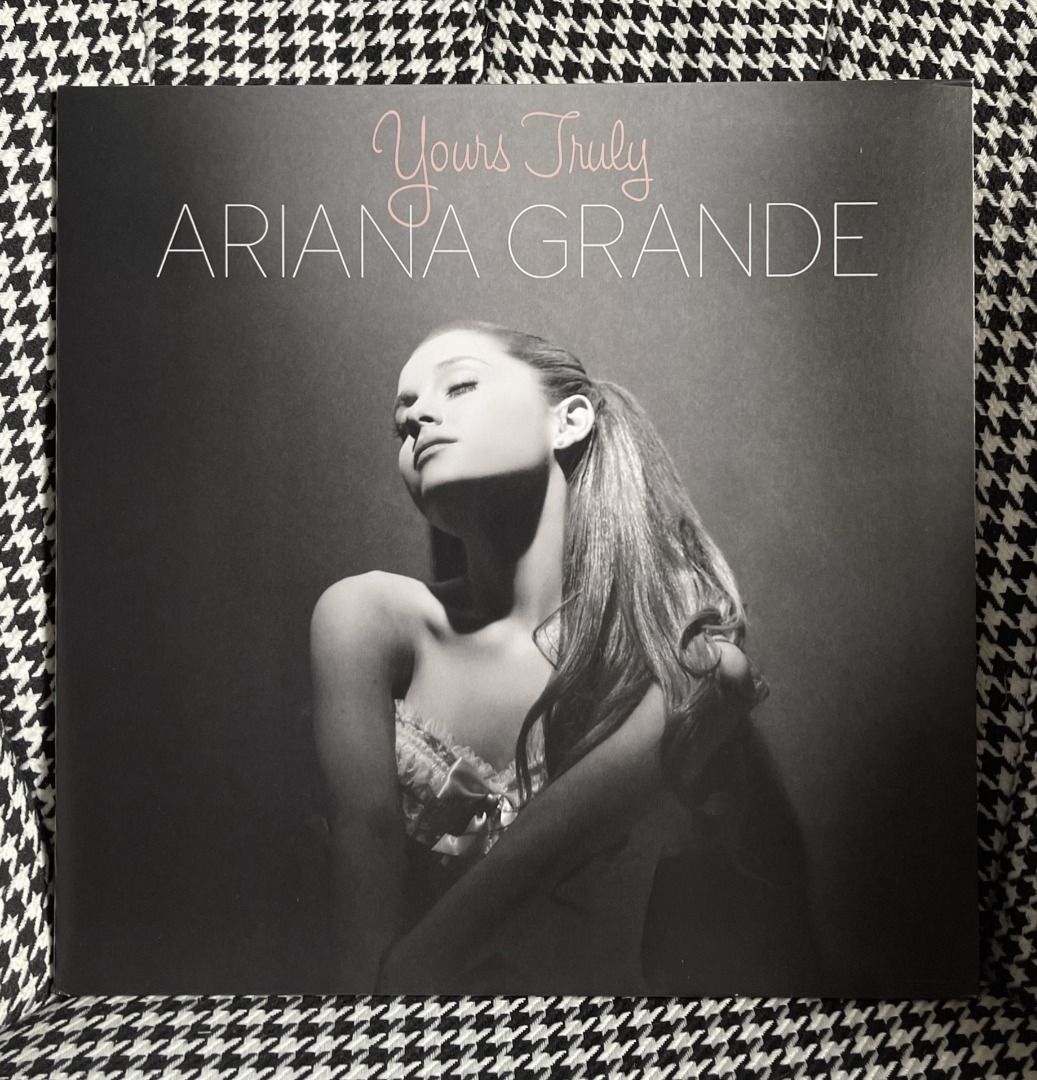 已拆* Ariana Grande - Yours Truly (Clear & White Swirl Vinyl) 透明 