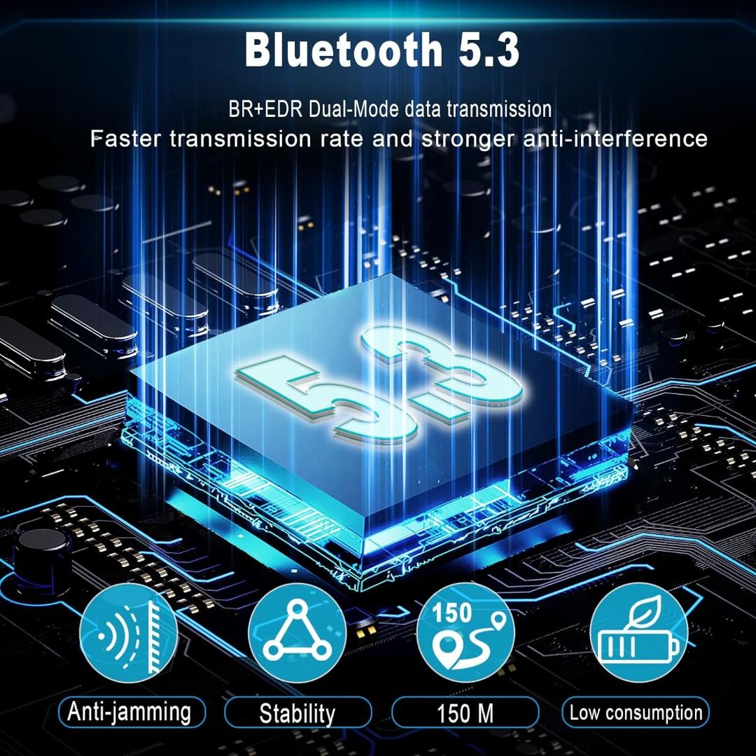Long Range USB Bluetooth 5.3 Adapter (EDR & BLE) for PC Desktop