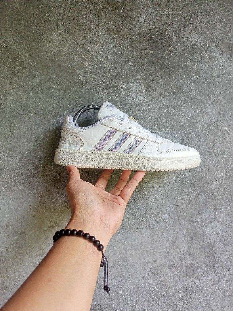 Adidas neo white on feet sales
