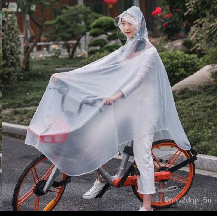 Adult Bicycle Raincoat Frostie White