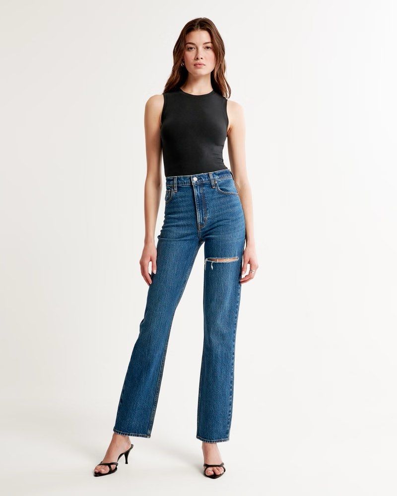 Women's Ultra High Rise 90s Straight Jean, Women's Bottoms