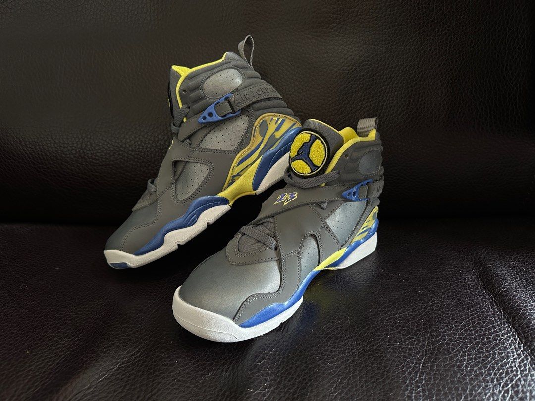 Jordan 8 grey blue yellow clearance
