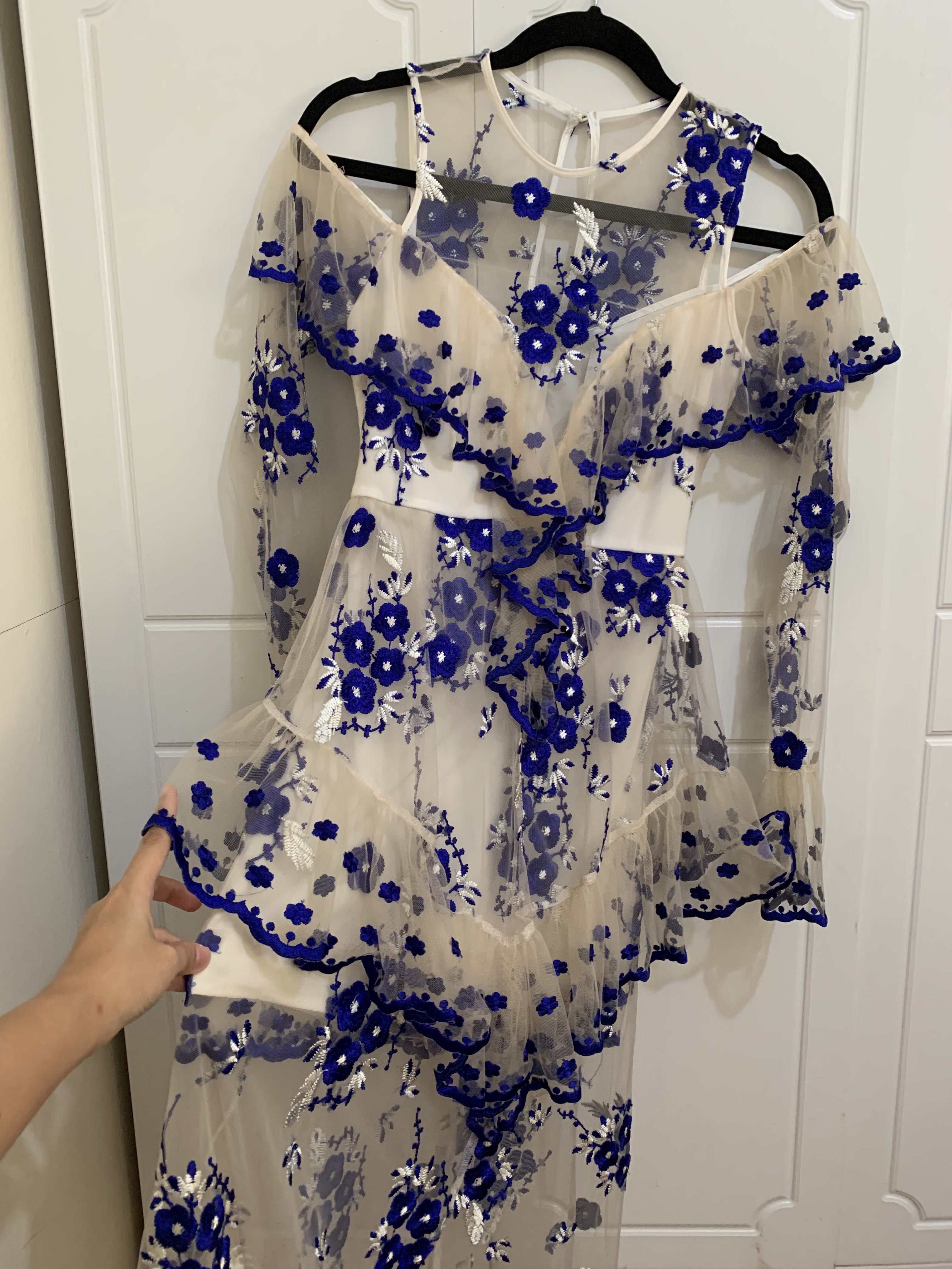 Alice McCall Blue Lace Dress Women s Fashion Dresses Sets