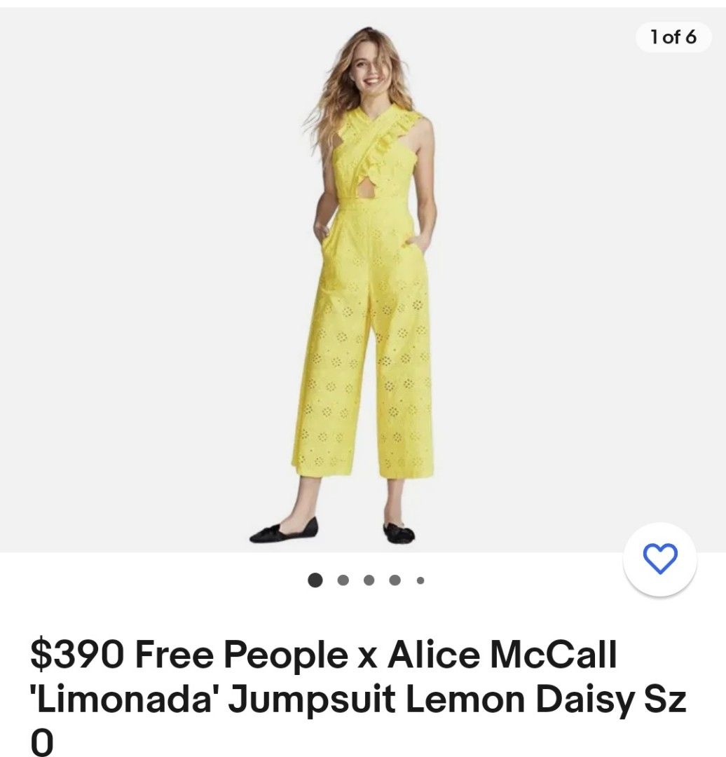 Alice mccall deals yellow jumpsuit