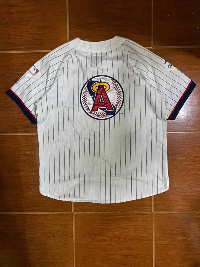 Angels pinstripe jersey on sale