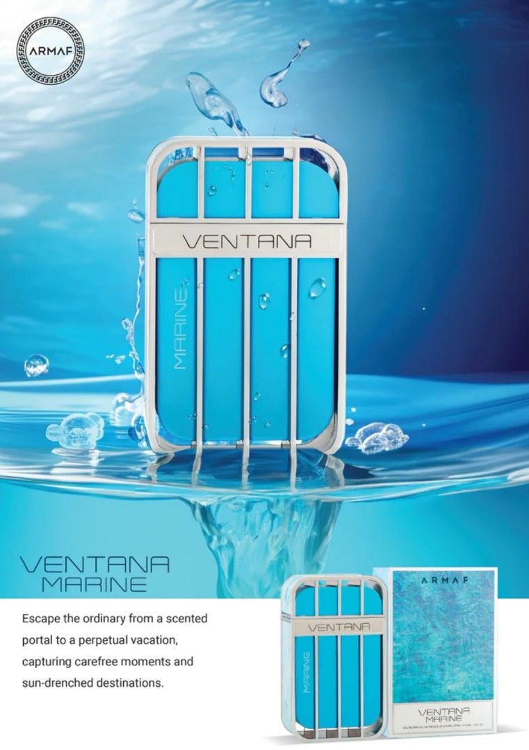 Armaf Ventana Marine EDP 2ml Decant Man Beauty Personal Care