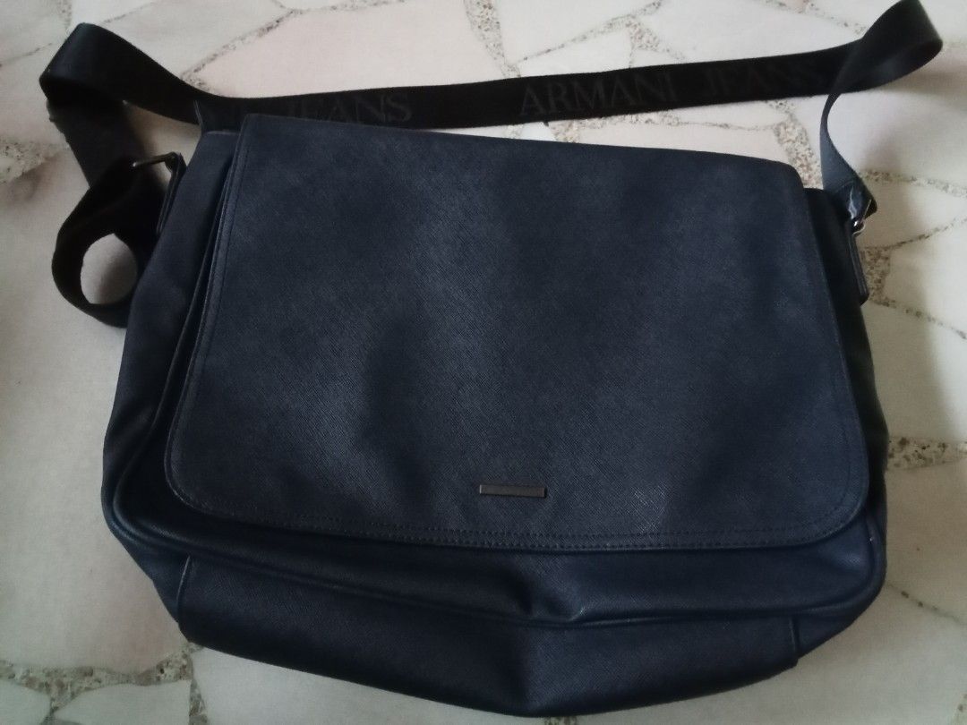 Armani jeans navy blue sling bag. Men s Fashion Bags Sling Bags on Carousell