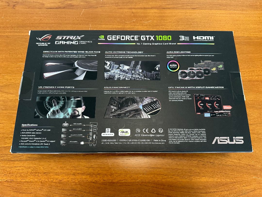 Asus gtx best sale 1080 o8g