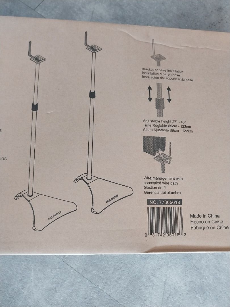 ATLANTIC Satellite Speaker Stand, Hobbies & Toys, Music & Media, Music