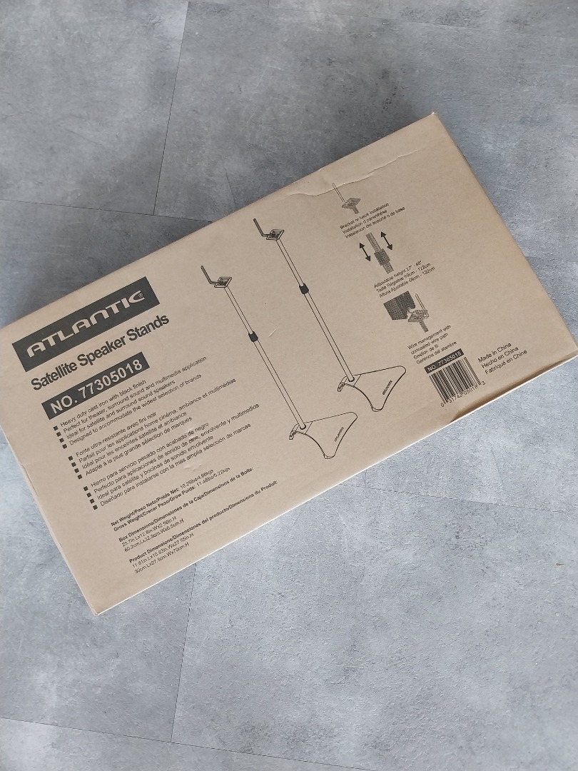 ATLANTIC Satellite Speaker Stand, Hobbies & Toys, Music & Media, Music