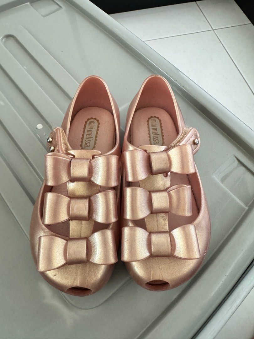 Mini melissa gold glitter hotsell