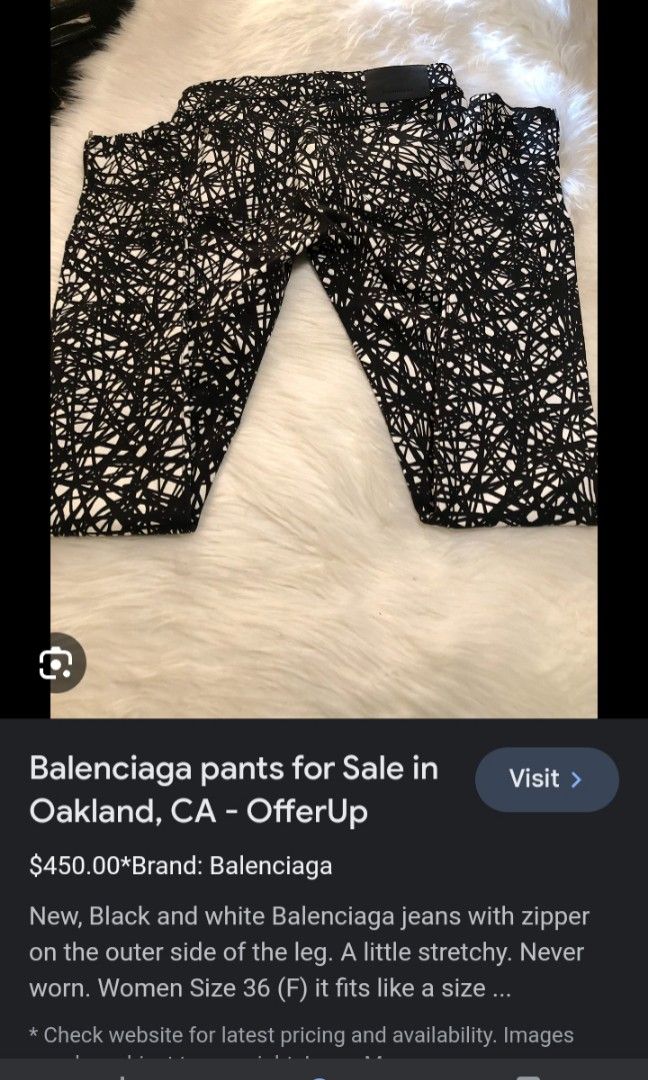 Balenciaga pants sale womens price