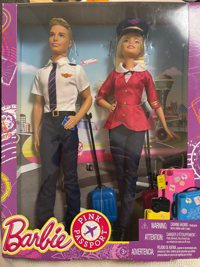 Barbie Ken Pink Passport set Carousell