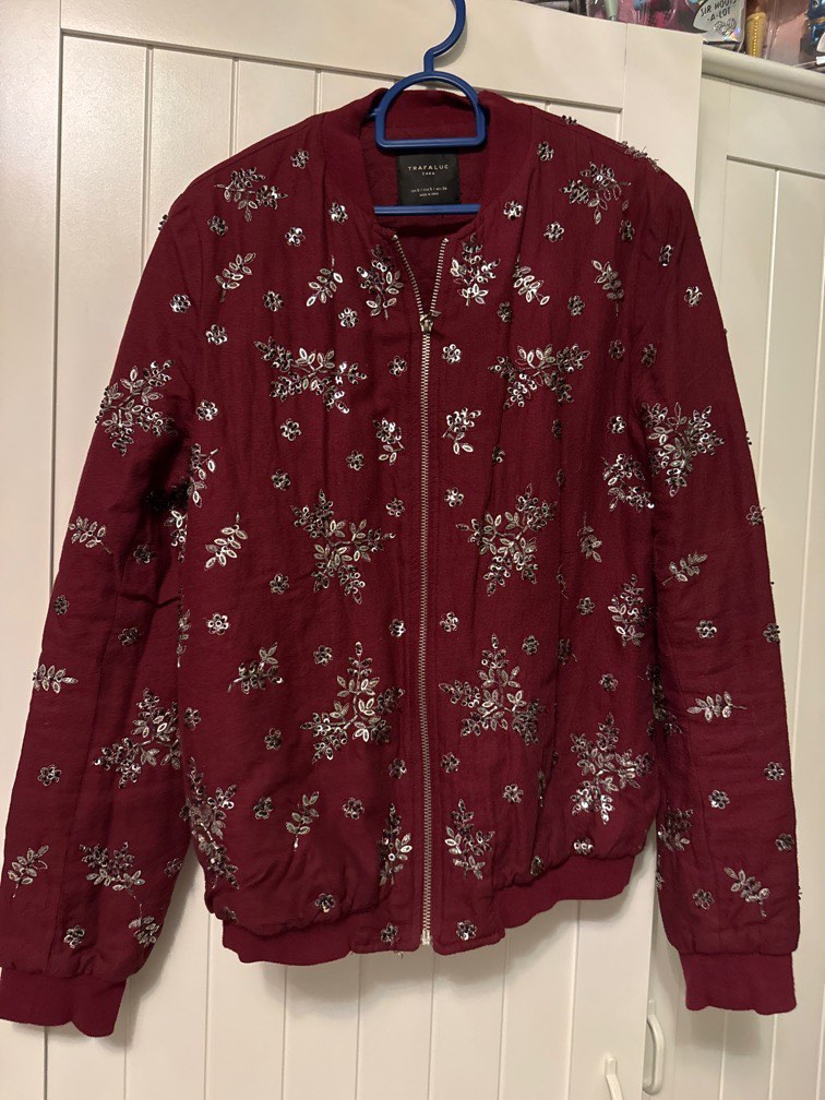 Beaded bomber sales jacket