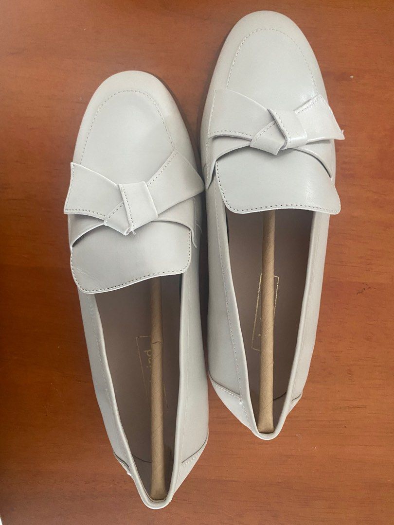 Lena knot cheap leather loafers