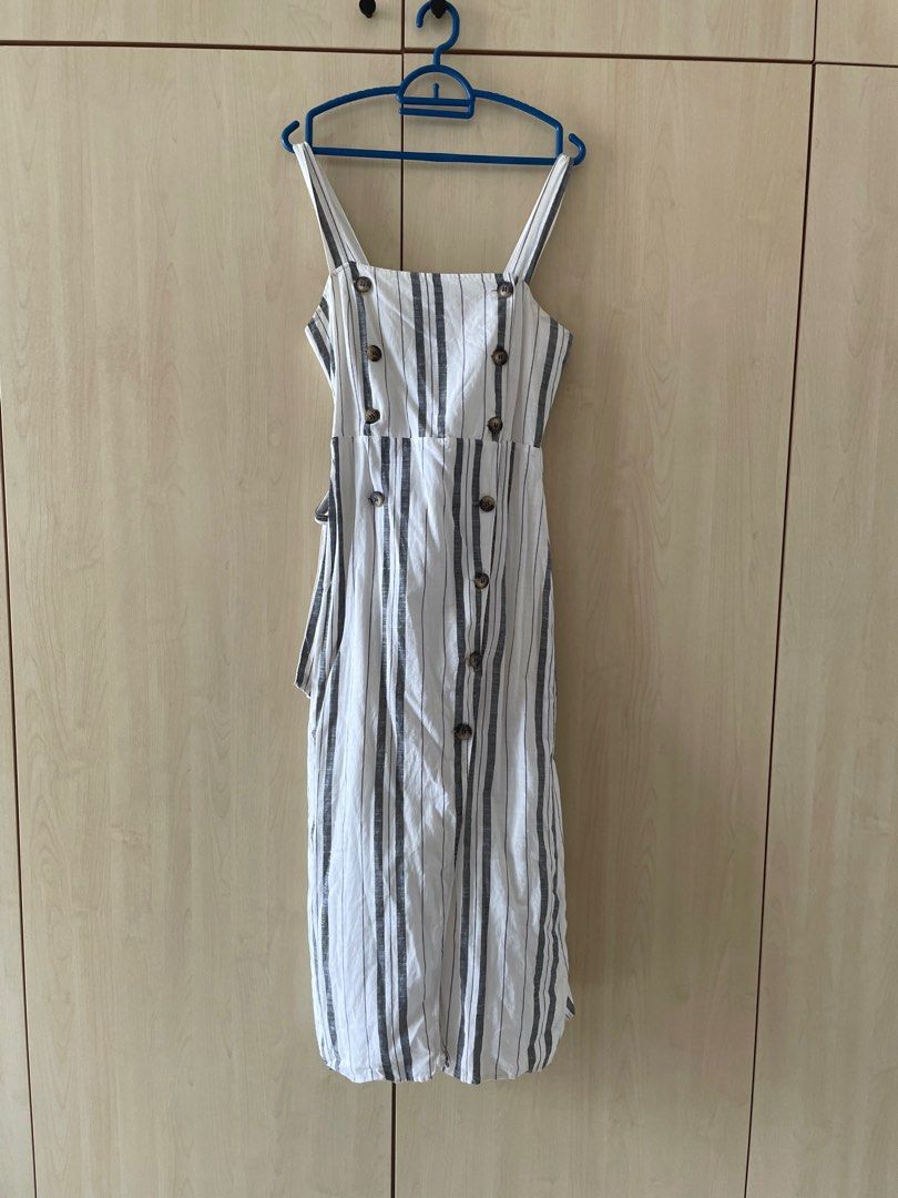 Bershka 2025 striped dress