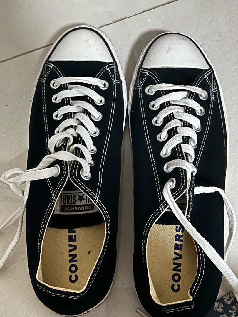 Mens hot sale black converse