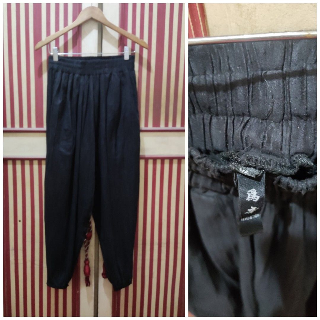 Block Print Women's Front Split Open Harem Pants - Shoreline Wear, Inc.-cheohanoi.vn