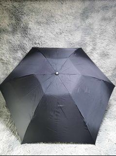 Black Plain Foldable Umbrella