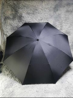 Black Plain Foldable Umbrella