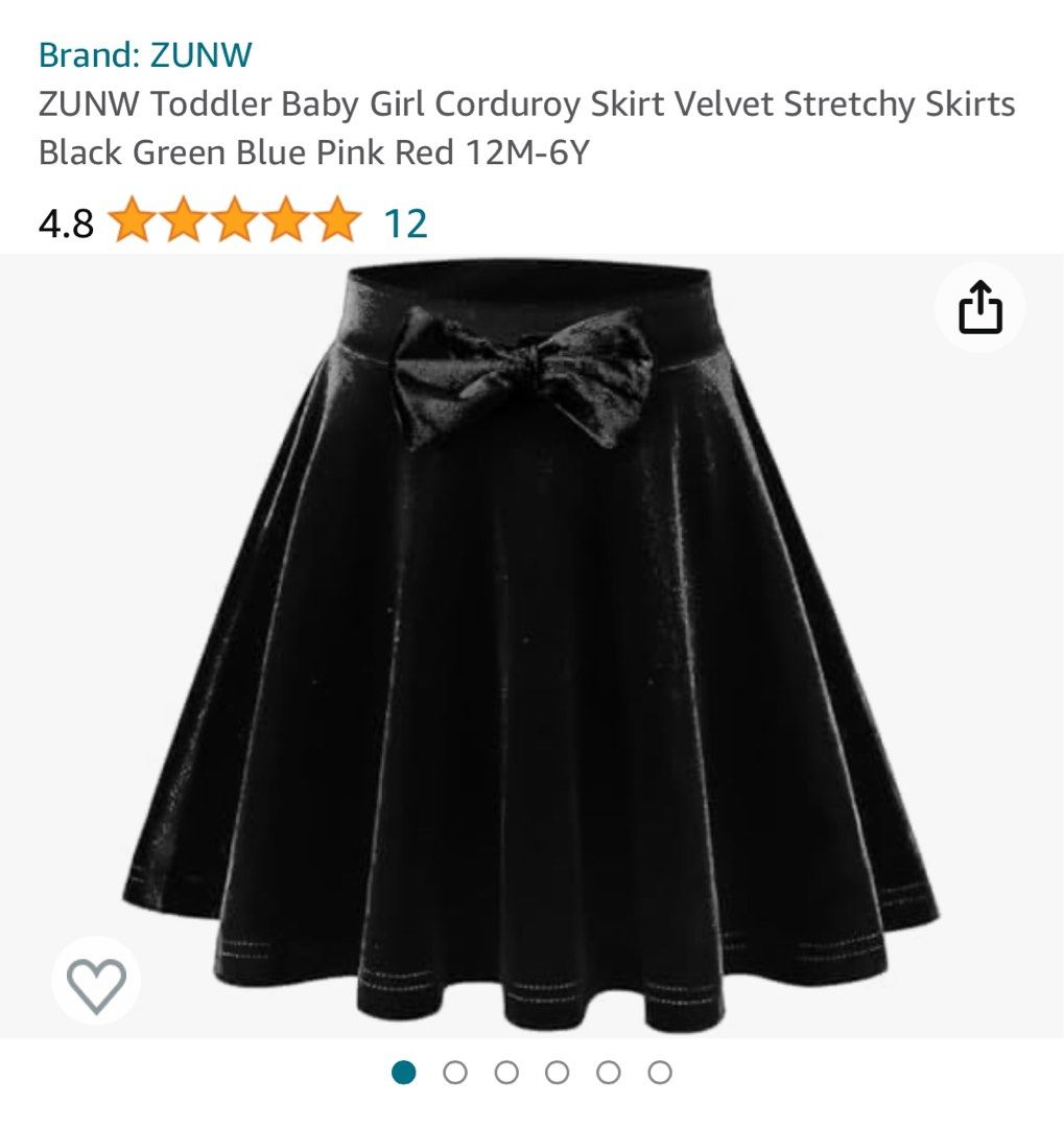Black velvet on sale toddler skirt