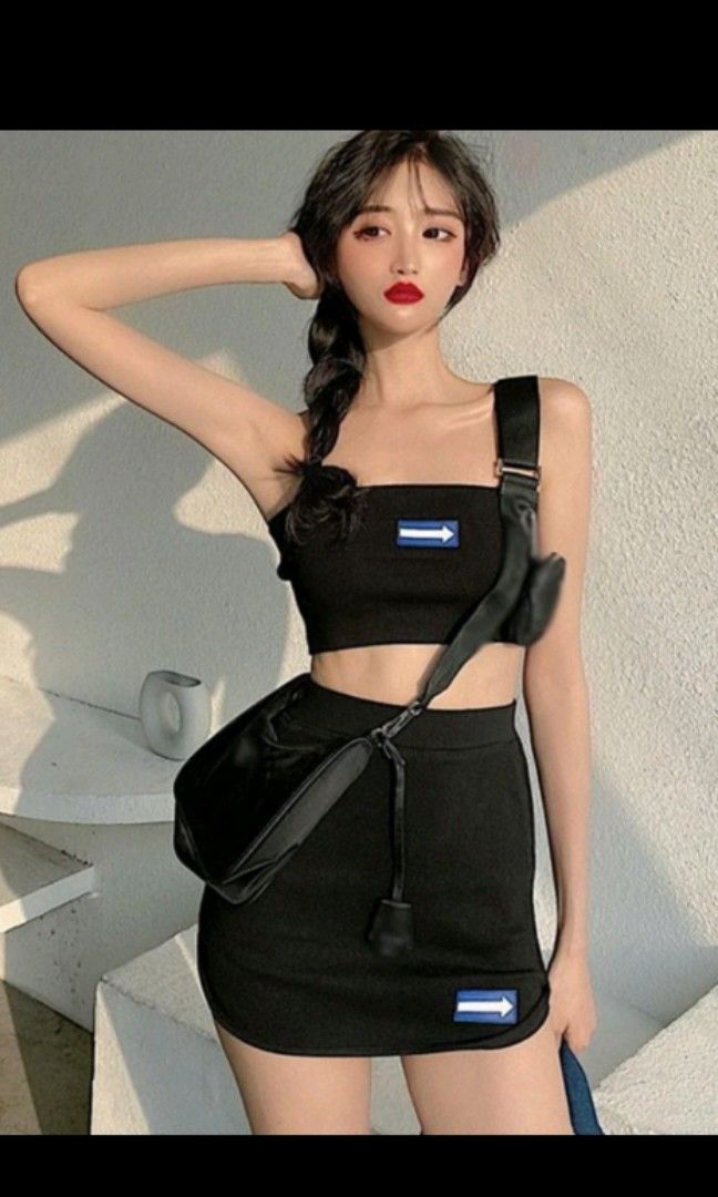 Bodycon Tube and Mini Skirt Set Women s Fashion Dresses Sets