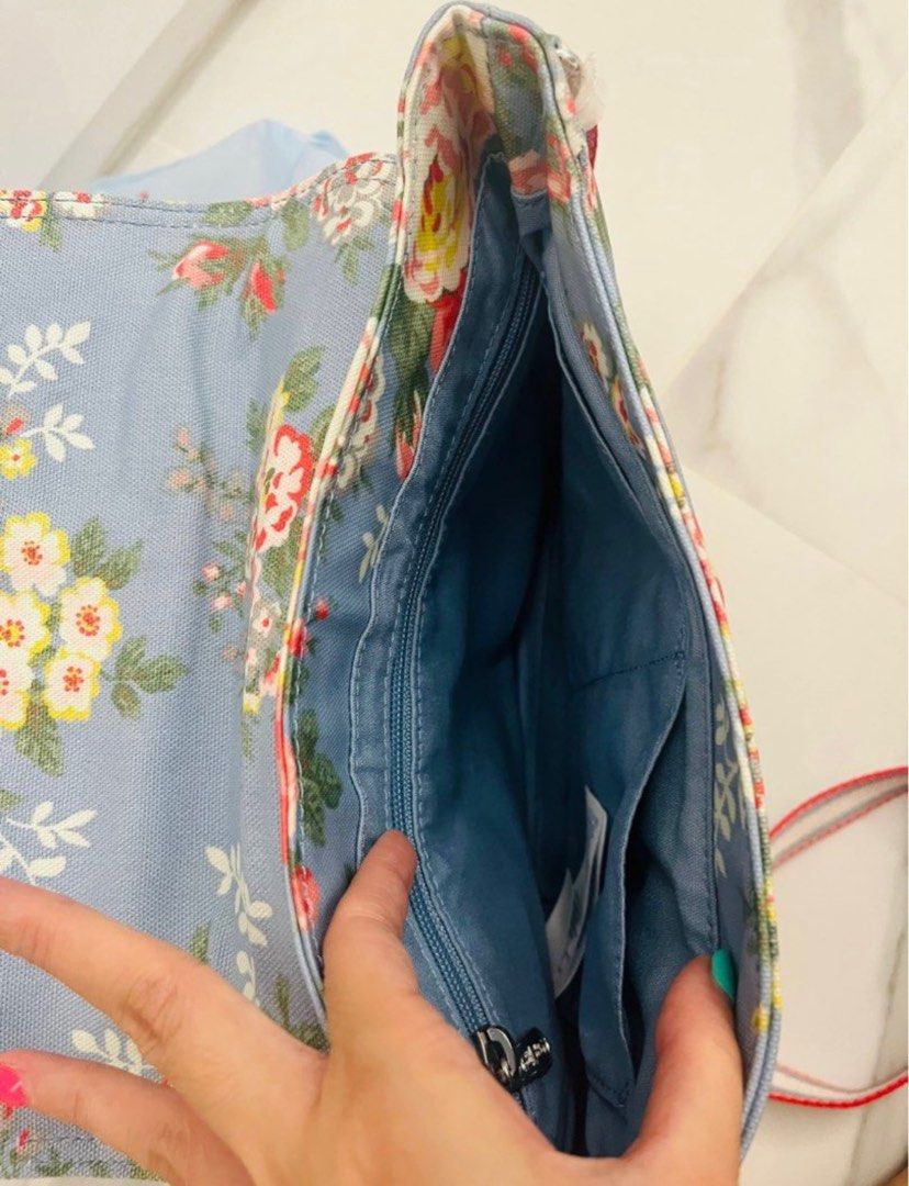 brand new Cath Kidston floral blue sling bag