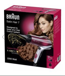 Brandnew Braun Satin Hair 7 with Diffuser and IONTEC Technology