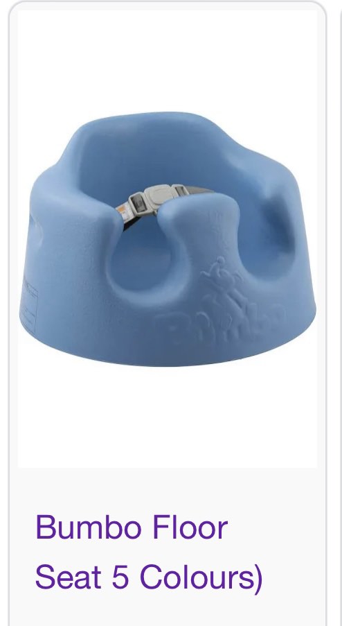 Bumbo floor seat blue colour Babies Kids Nursing Feeding