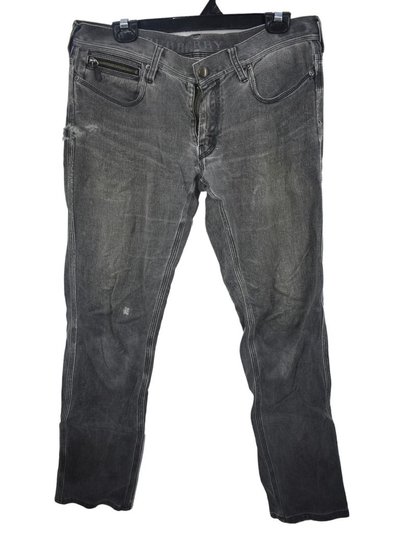 Burberry jeans mens grey cheap
