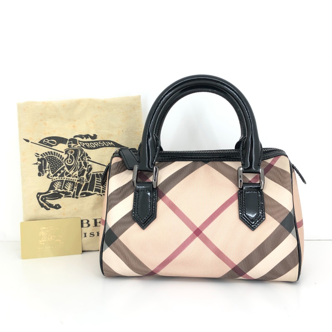 Burberry nova check small handbag top