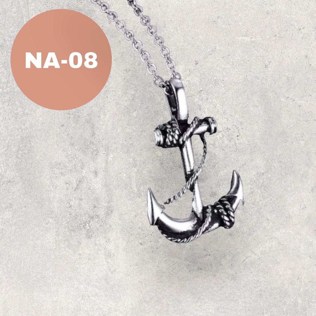 Mens anchor necklace new arrivals