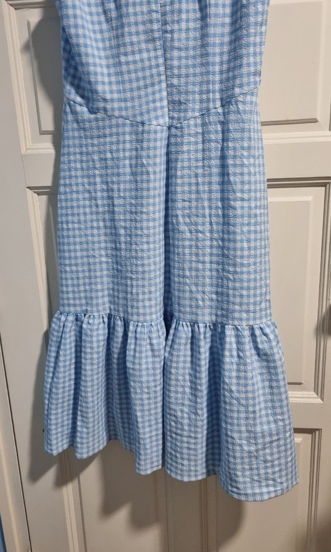 Calvin klein 2024 gingham midi dress