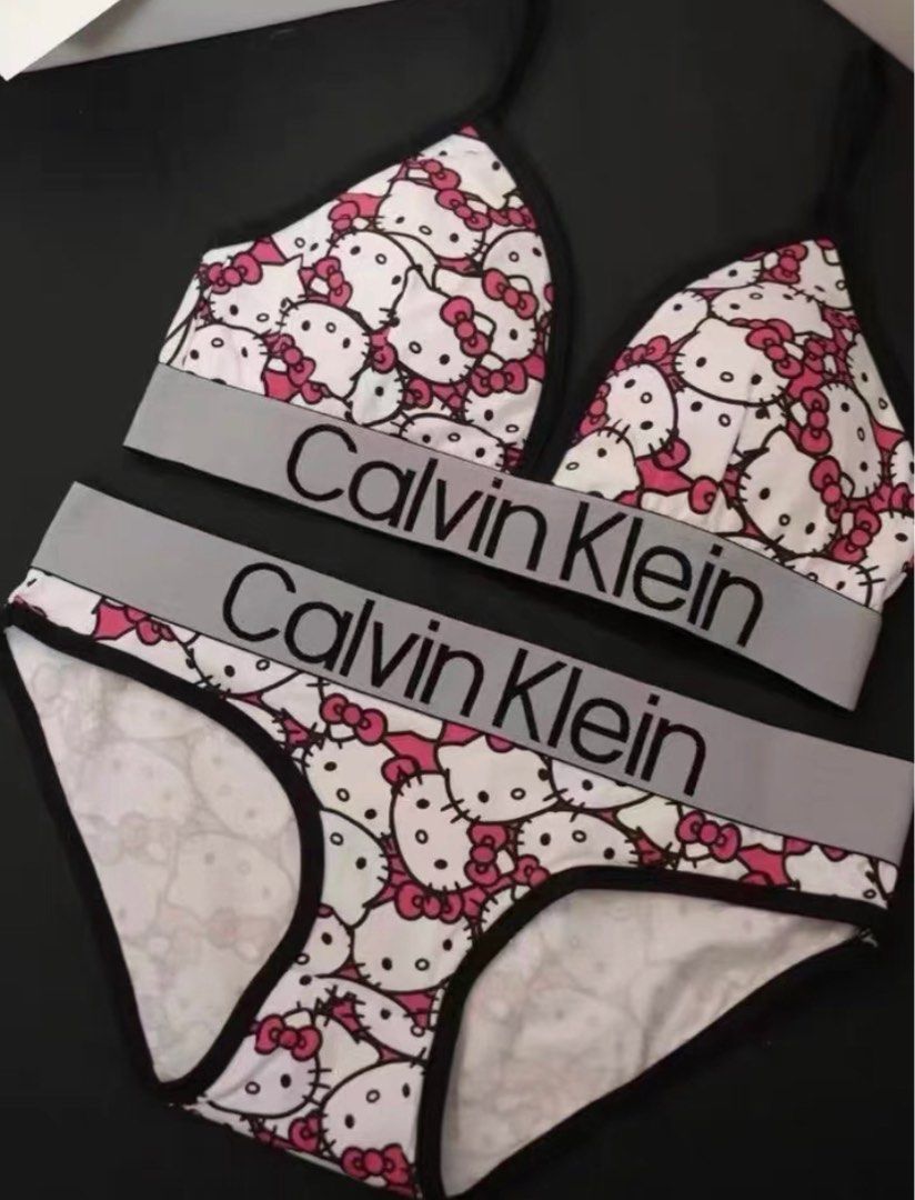 Calvin Klein Hello Kitty Valentines Lingerie & Boxers Set
