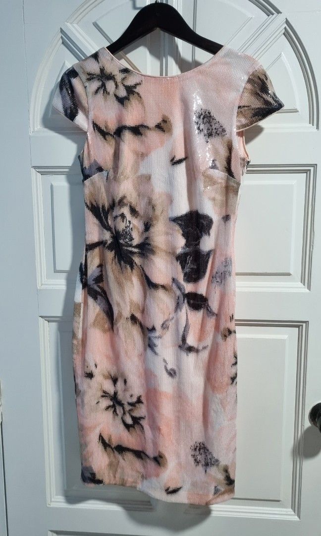 Blush calvin klein dress new arrivals