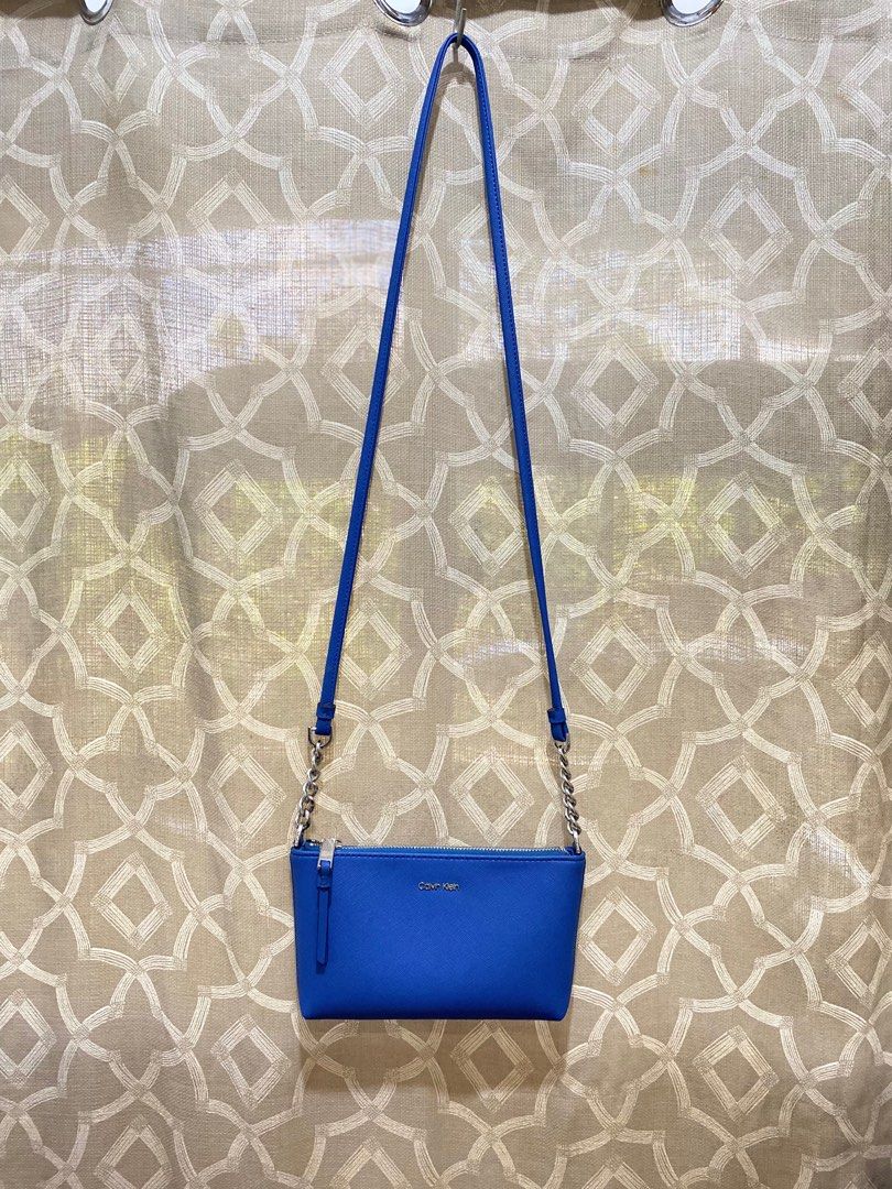 Calvin klein hayden top saffiano leather crossbody bag
