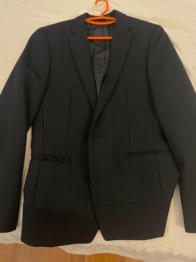 Calvin Klein Tuxedo suit jacket black Men s Fashion Coats
