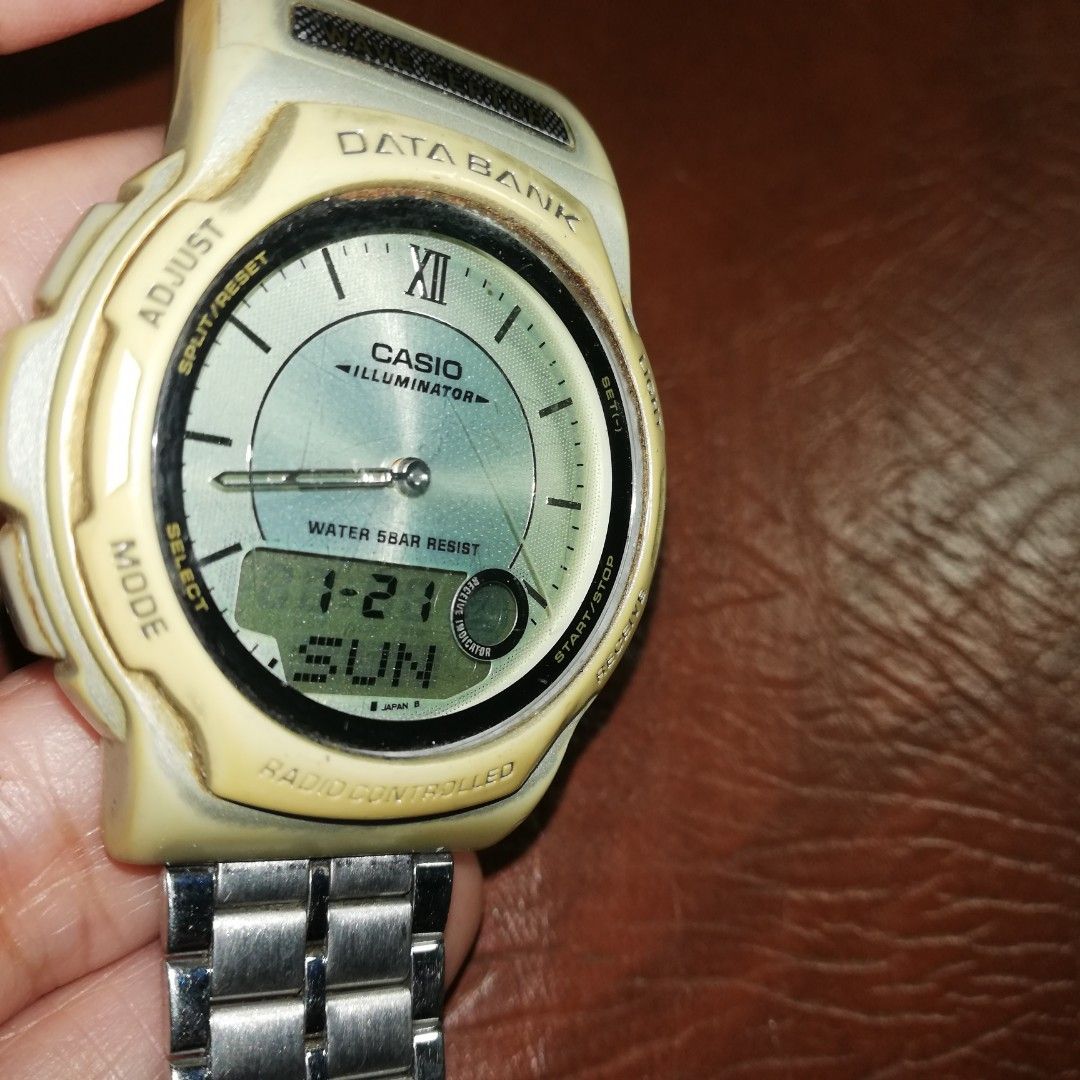 casio illuminator data bank watch (Category: Men's Watches) located in Paranaque City. Submitted by 4thestate.surplusan (Listing ID 1281061326, Image 3). Description: a vtg casio illuminator data bank fr japan. working. pls see photos. fourth estate paranaque.