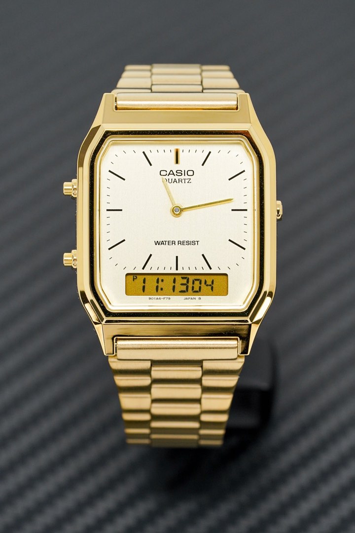 Casio deals aq230 gold