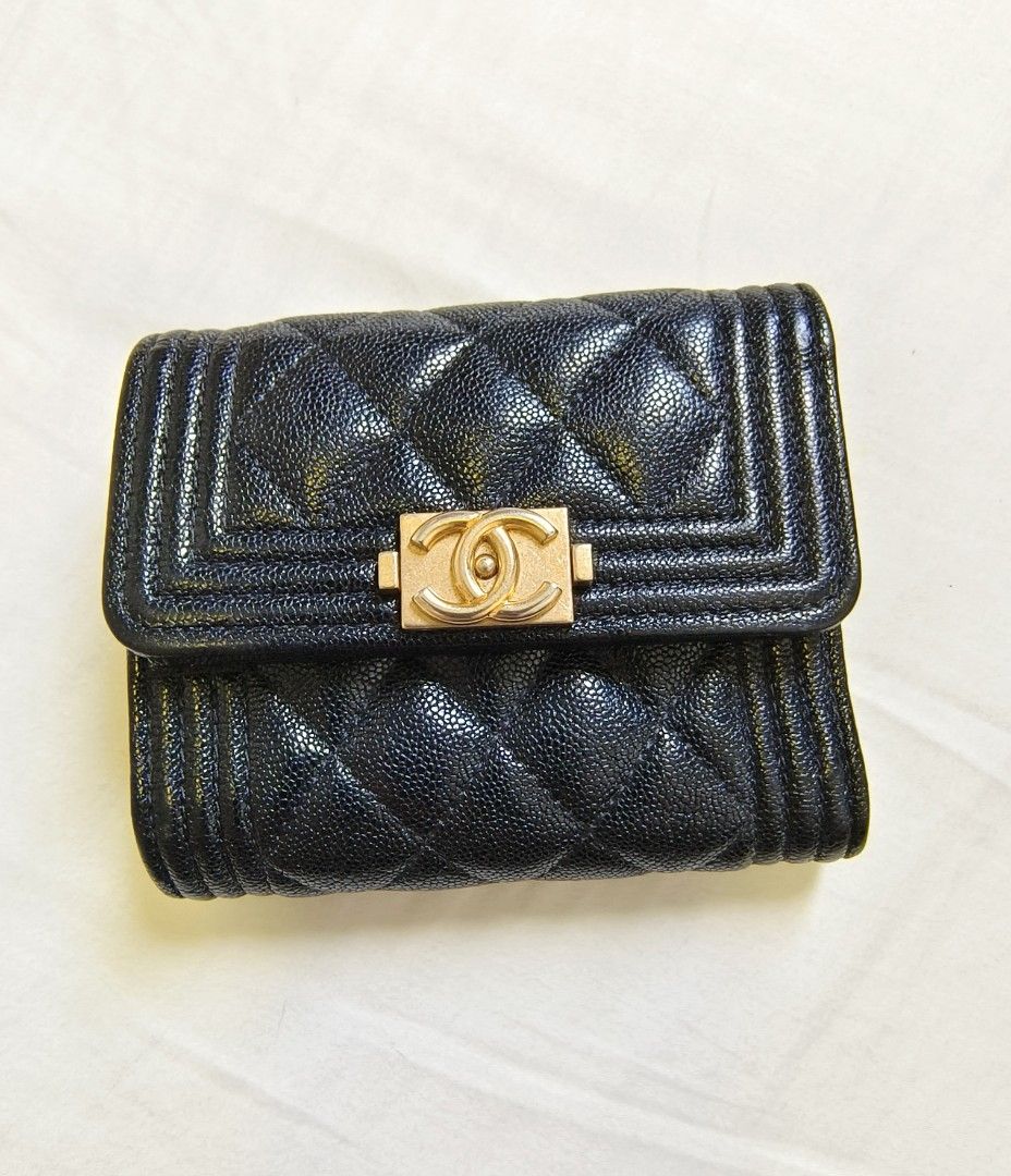 Leather Wallets Boy Chanel Flap Wallet CHANEL Pre-Owned 2018