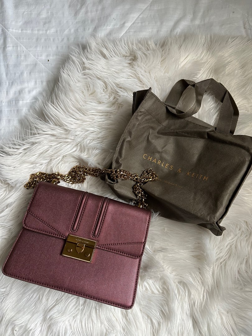 Charles and keith prune bag top