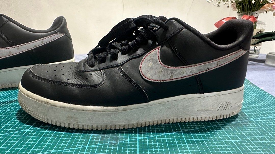Nike air force clearance 1 low black reflective