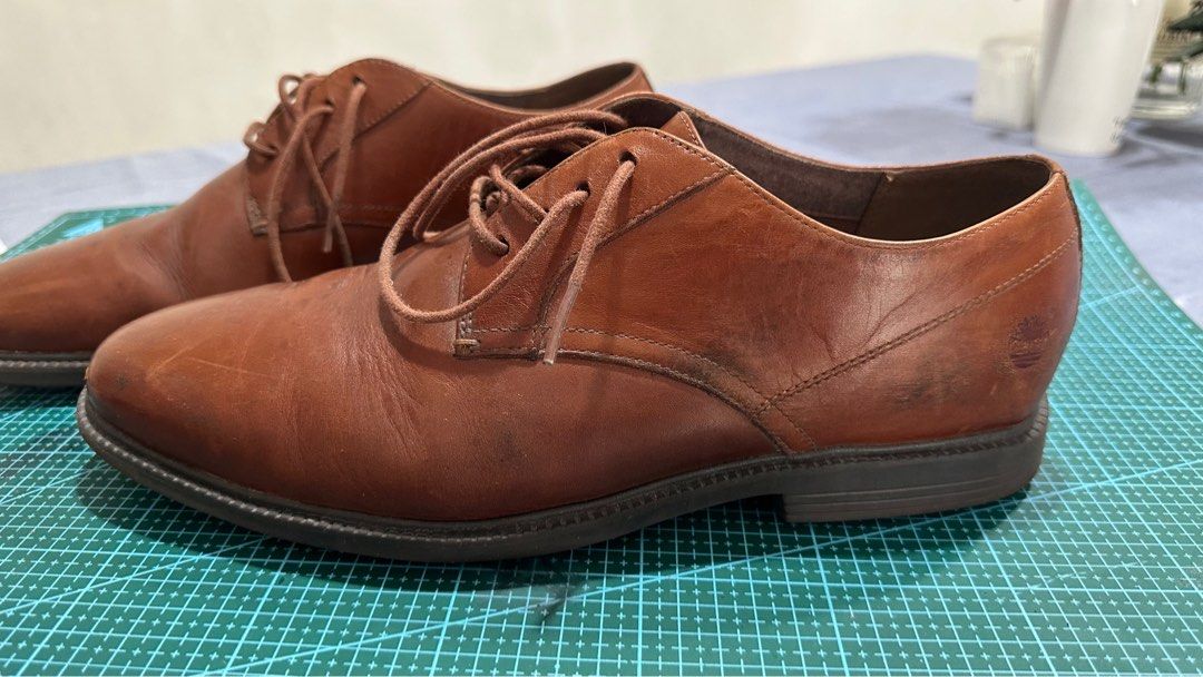 Cheap Timberland Brown Leather Office Shoes